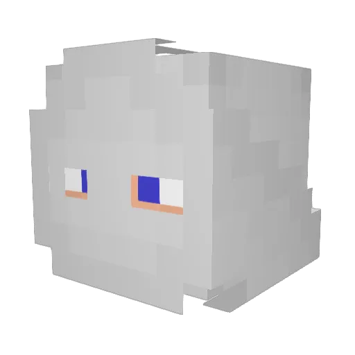 UPPA_KKK1512 Minecraft avatar head, 3D render