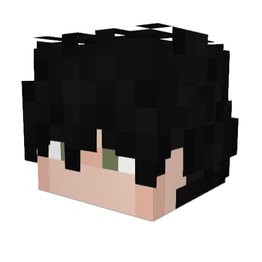 UPPYUPPYFISH Minecraft avatar head, 3D render
