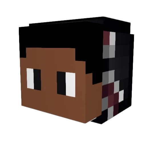UPTHEHOOD Minecraft avatar head, 3D render