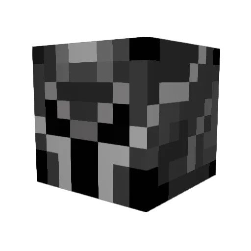 UPX Minecraft avatar head, 3D render