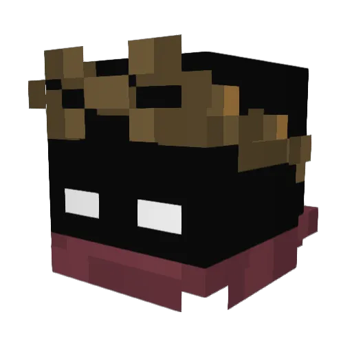 UPacciu_ Minecraft avatar head, 3D render