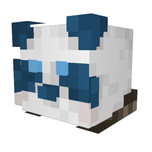 UPdullah Minecraft avatar head, 3D render