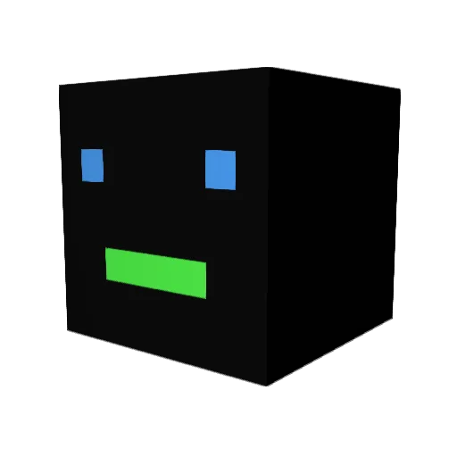 UPoP Minecraft avatar head, 3D render