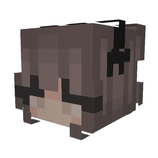 UR4V1TY Minecraft avatar head, 3D render