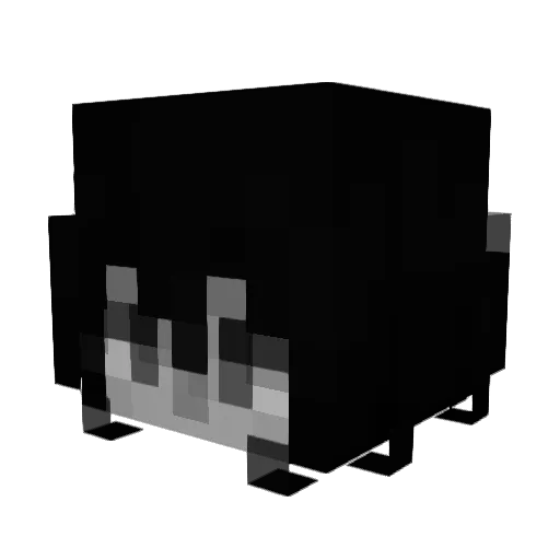 URABB Minecraft avatar head, 3D render