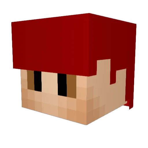 URARA_123 Minecraft avatar head, 3D render