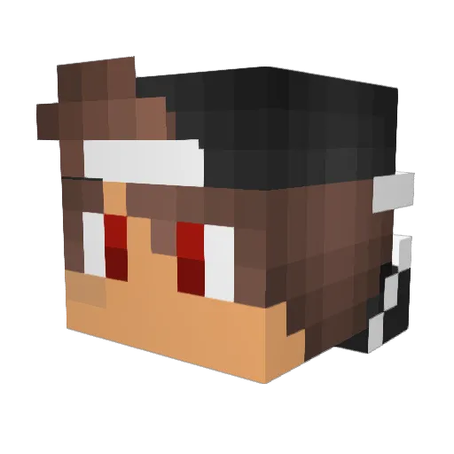 URNIGHTMARE2006 Minecraft avatar head, 3D render
