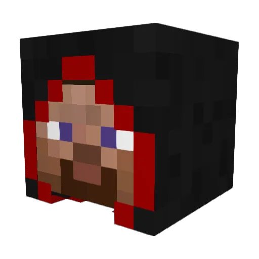 UROS_JEBACH Minecraft avatar head, 3D render