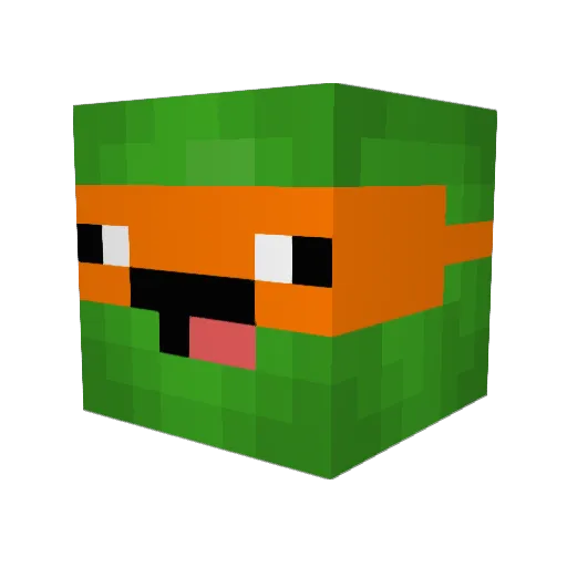 URUBO_GAMER Minecraft avatar head, 3D render