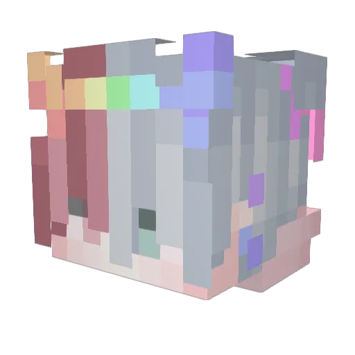 URXEZ Minecraft avatar head, 3D render