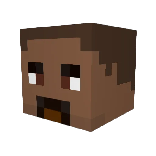 URmum3060 Minecraft avatar head, 3D render