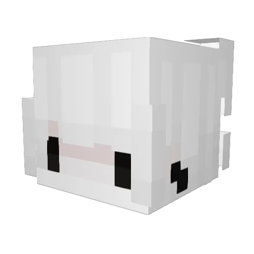 US1Rx Minecraft avatar head, 3D render