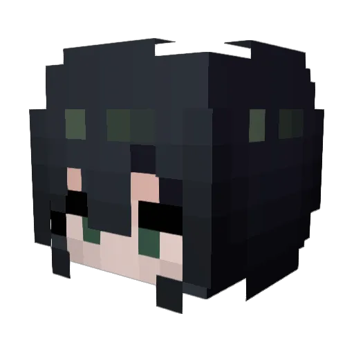 US5515 Minecraft avatar head, 3D render