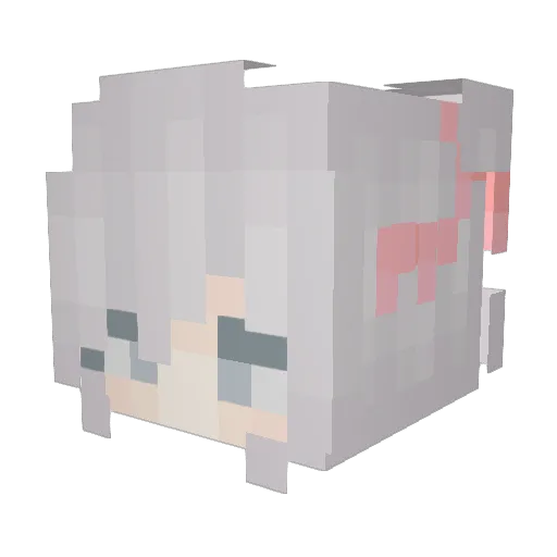 USAPYON_1207 Minecraft avatar head, 3D render