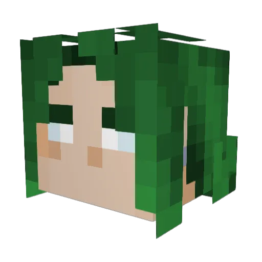 USBT Minecraft avatar head, 3D render
