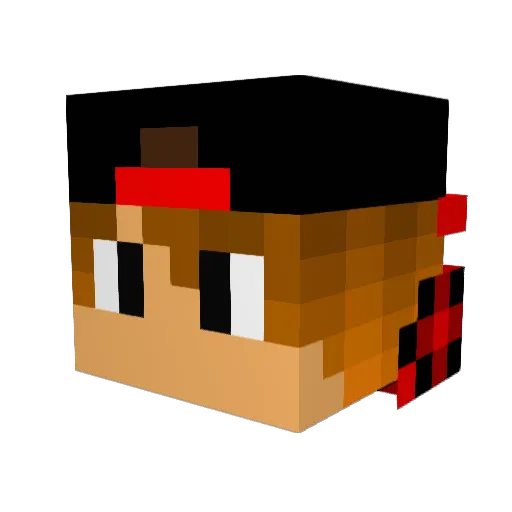 USB_Stick_ Minecraft avatar head, 3D render