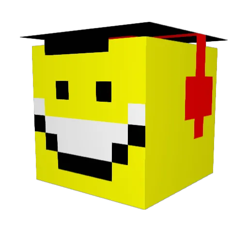 USHALLAT Minecraft avatar head, 3D render