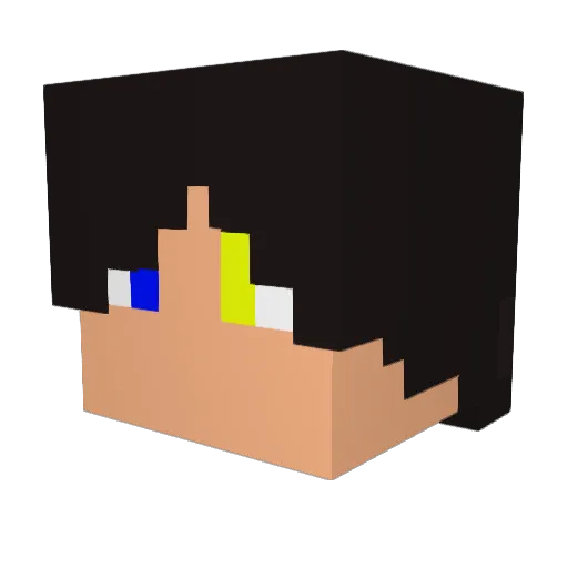 USHIkun0831 Minecraft avatar head, 3D render