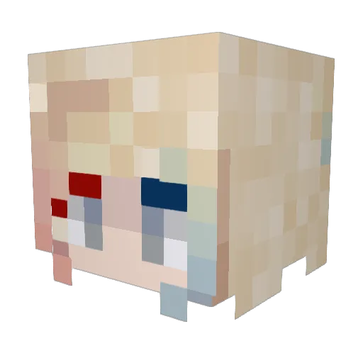 USSKanaloa Minecraft avatar head, 3D render