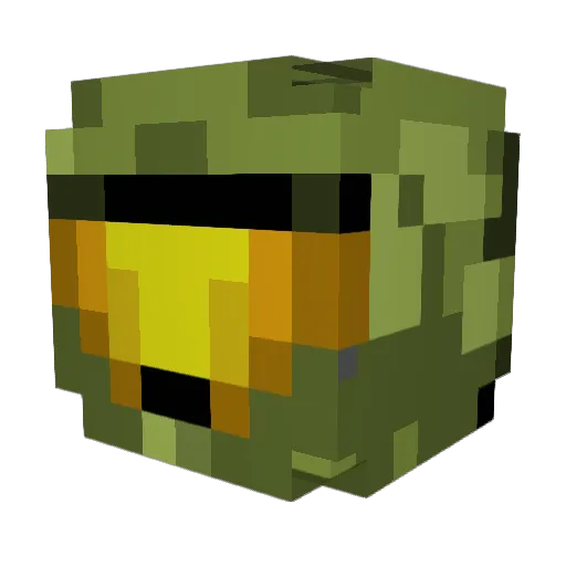 USUK31 Minecraft avatar head, 3D render