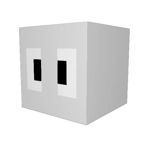 USUMEN Minecraft avatar head, 3D render