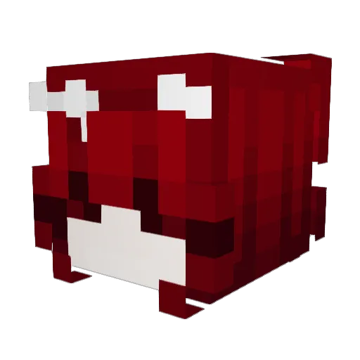 US_L Minecraft avatar head, 3D render