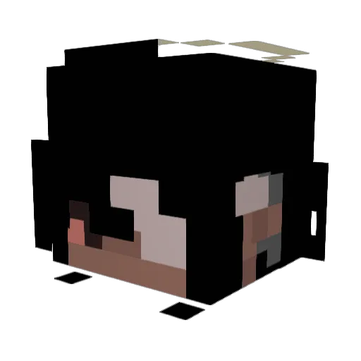USmellGood Minecraft avatar head, 3D render