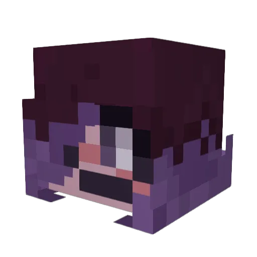 UTAstra Minecraft avatar head, 3D render