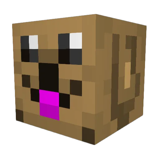 UTNe182 Minecraft avatar head, 3D render