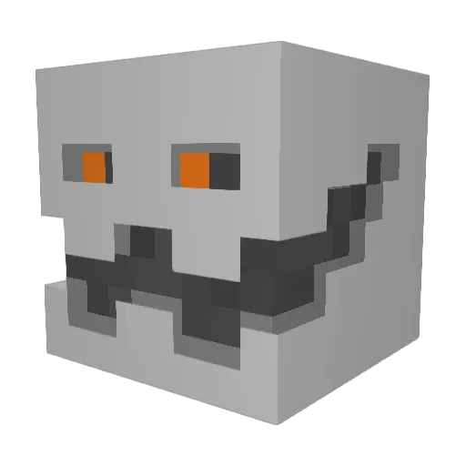 UTau_ Minecraft avatar head, 3D render