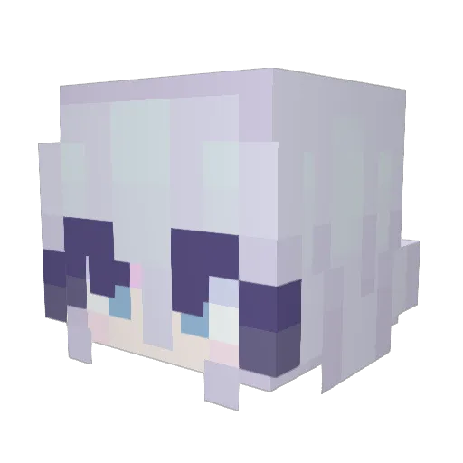 UTknd Minecraft avatar head, 3D render