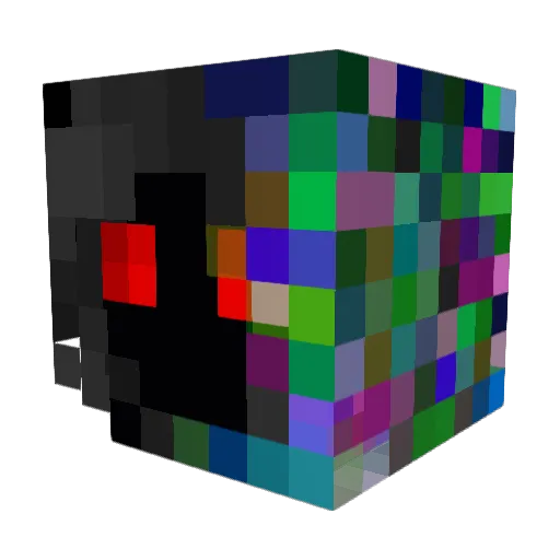 UUIDSpoof Minecraft avatar head, 3D render