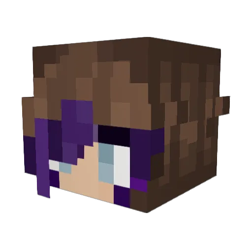 UUQin Minecraft avatar head, 3D render