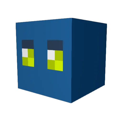 UUU_333 Minecraft avatar head, 3D render