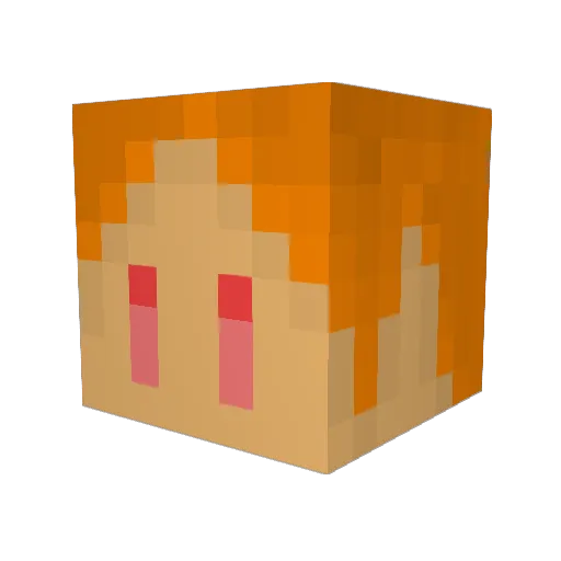 UUUmk2 Minecraft avatar head, 3D render