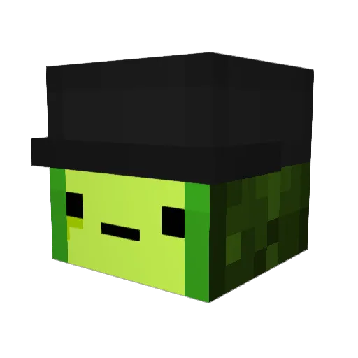 UV1012 Minecraft avatar head, 3D render