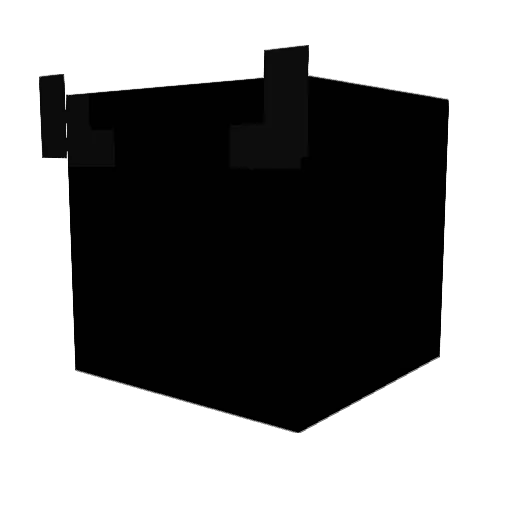 UVAV Minecraft avatar head, 3D render
