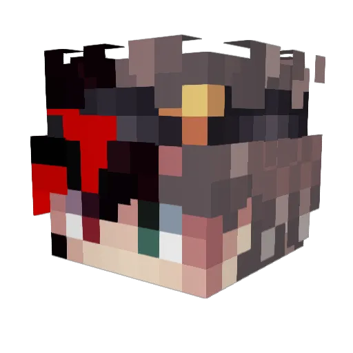 UWU0426 Minecraft avatar head, 3D render