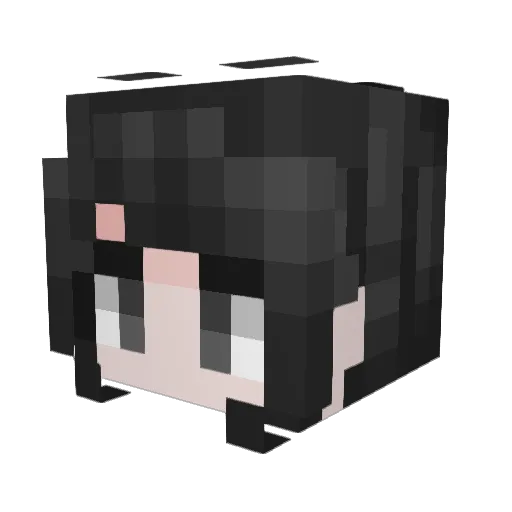 U_Gami Minecraft avatar head, 3D render