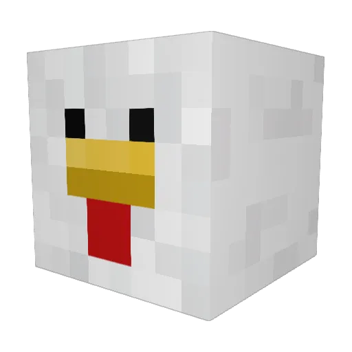 U_Jean7 Minecraft avatar head, 3D render