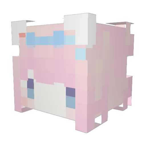 U_Peko_ Minecraft avatar head, 3D render