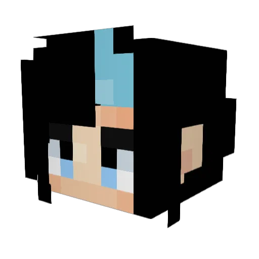 U_Syung Minecraft avatar head, 3D render