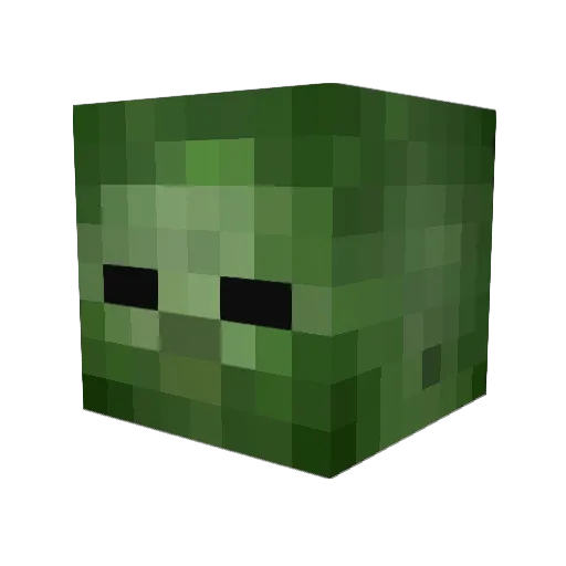 U_mind Minecraft avatar head, 3D render