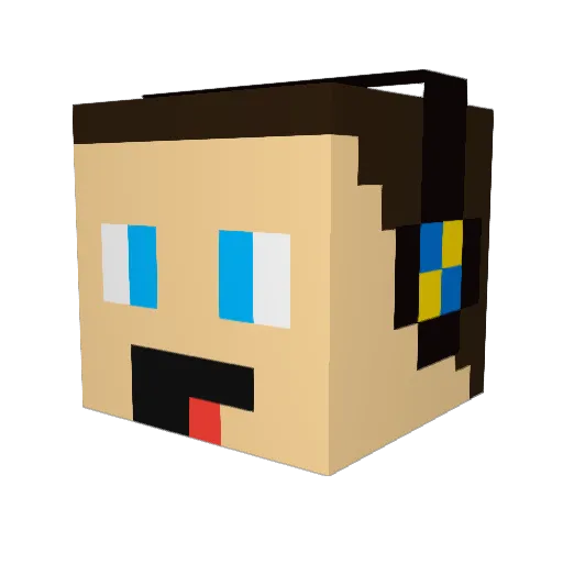 Ua3012dima30 Minecraft avatar head, 3D render