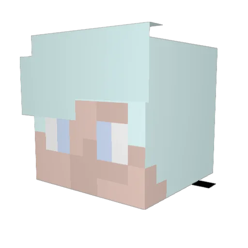 UaFrost Minecraft avatar head, 3D render