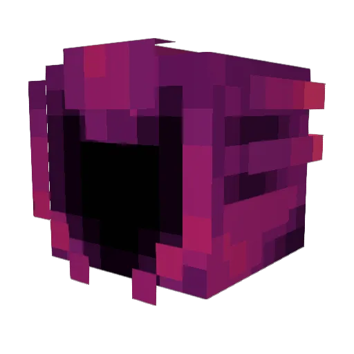 Uacho Minecraft avatar head, 3D render