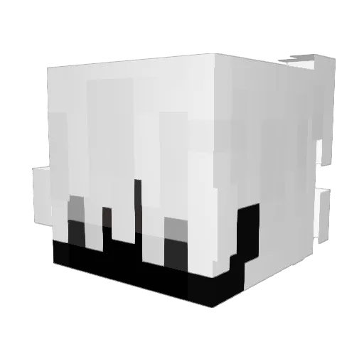 Uagadugu Minecraft avatar head, 3D render