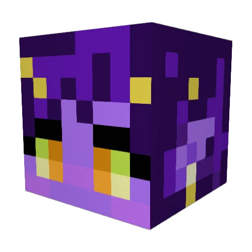 Uarra Minecraft avatar head, 3D render