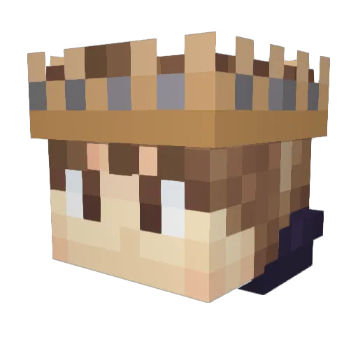 Ubbe05 Minecraft avatar head, 3D render