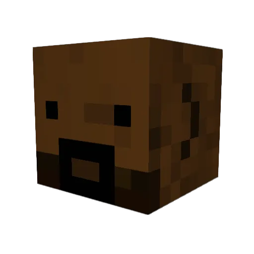 UbbeRaggnarson Minecraft avatar head, 3D render